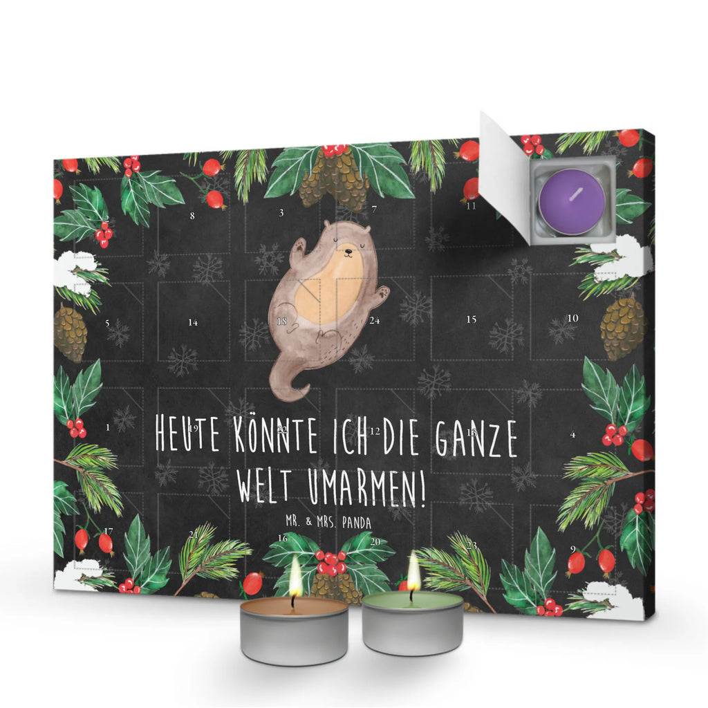 Scented candle advent calendar otter Embrace animal lover, mammal, marten, otter gifts, sea otter, animal, European otter, water, baby otter, gift ideas for animal lovers, water animal, gifts for people in love, aquatic animal, water mammal, predator, Otter Sea Otter Lake Otter