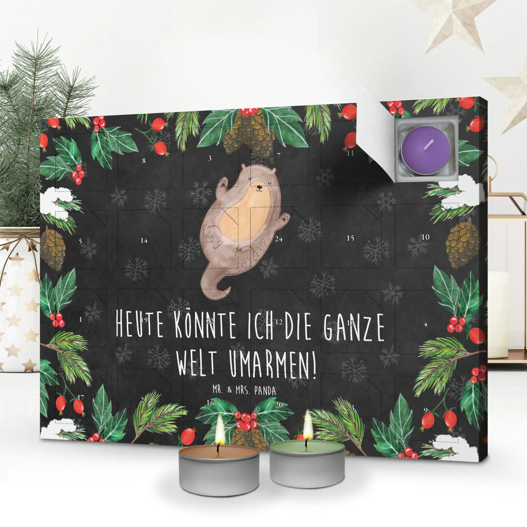 Scented candle advent calendar otter Embrace animal lover, mammal, marten, otter gifts, sea otter, animal, European otter, water, baby otter, gift ideas for animal lovers, water animal, gifts for people in love, aquatic animal, water mammal, predator, Otter Sea Otter Lake Otter