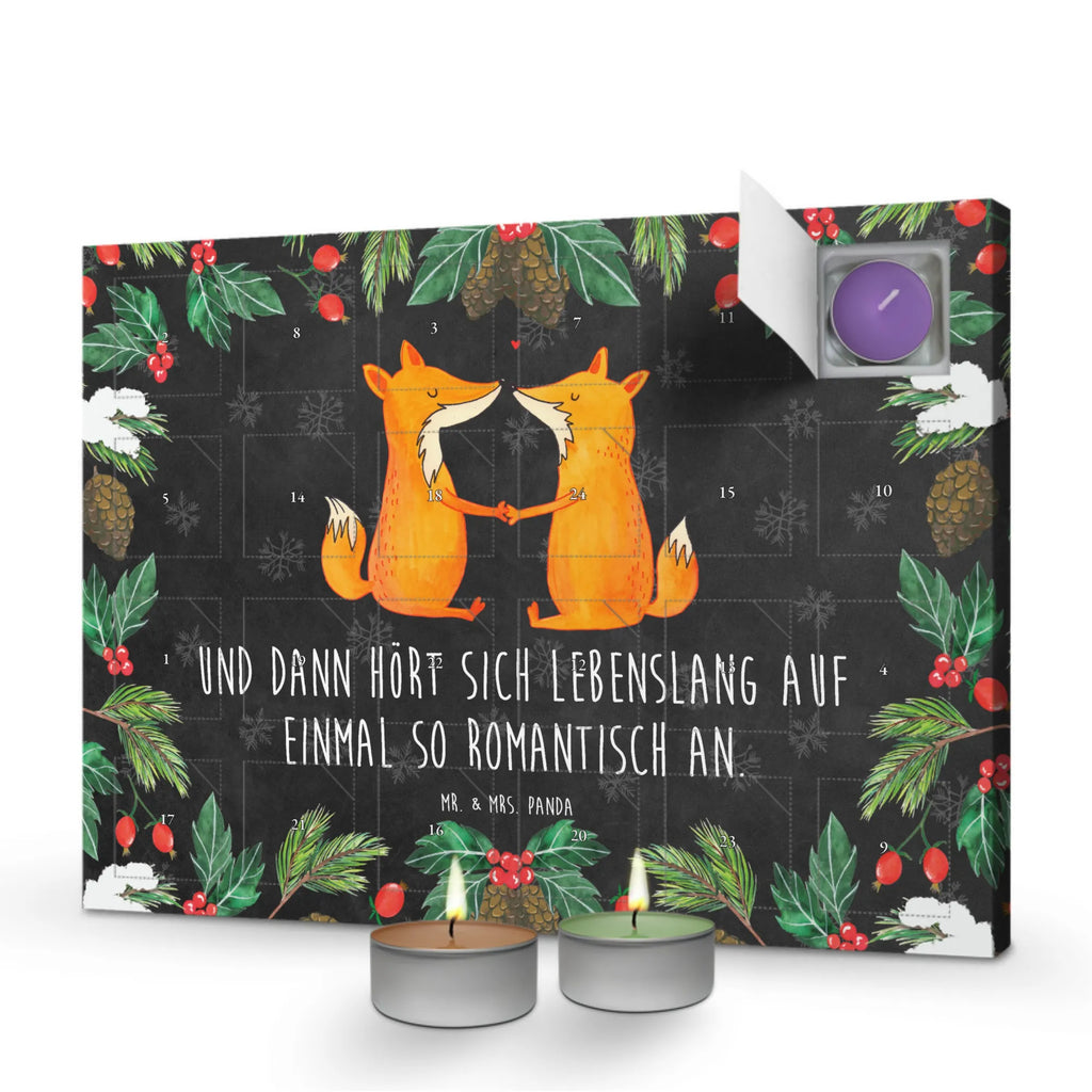 Scented candle advent calendar foxes Love animal lover, clever as a fox, foxes, forest wildlife, boyfriend, proof of love, marriage, fiancée, girlfriend, lovers, couple, husband, wife