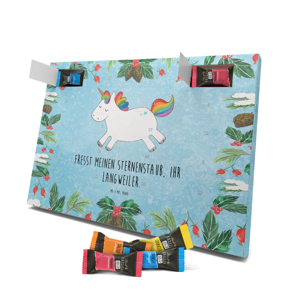 Chocolate advent calendar unicorn happy joy of life, fun, cheerful, joy