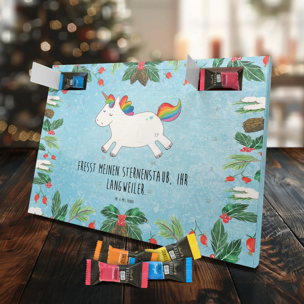 Chocolate advent calendar unicorn happy joy of life, fun, cheerful, joy