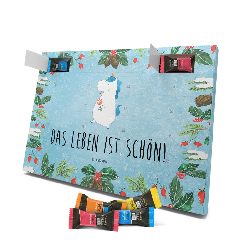 Chocolate advent calendar unicorn Stroll Flowers, Girlfriend present, bff gift, Walk, Mother, Joy, Good Luck