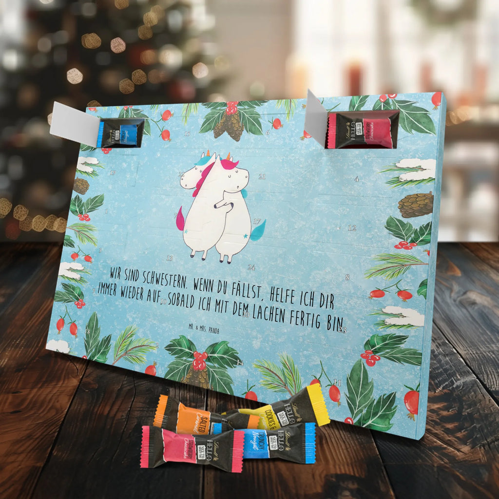 Chocolate advent calendar unicorns Embrace Siblings, Sisters, Girlfriends