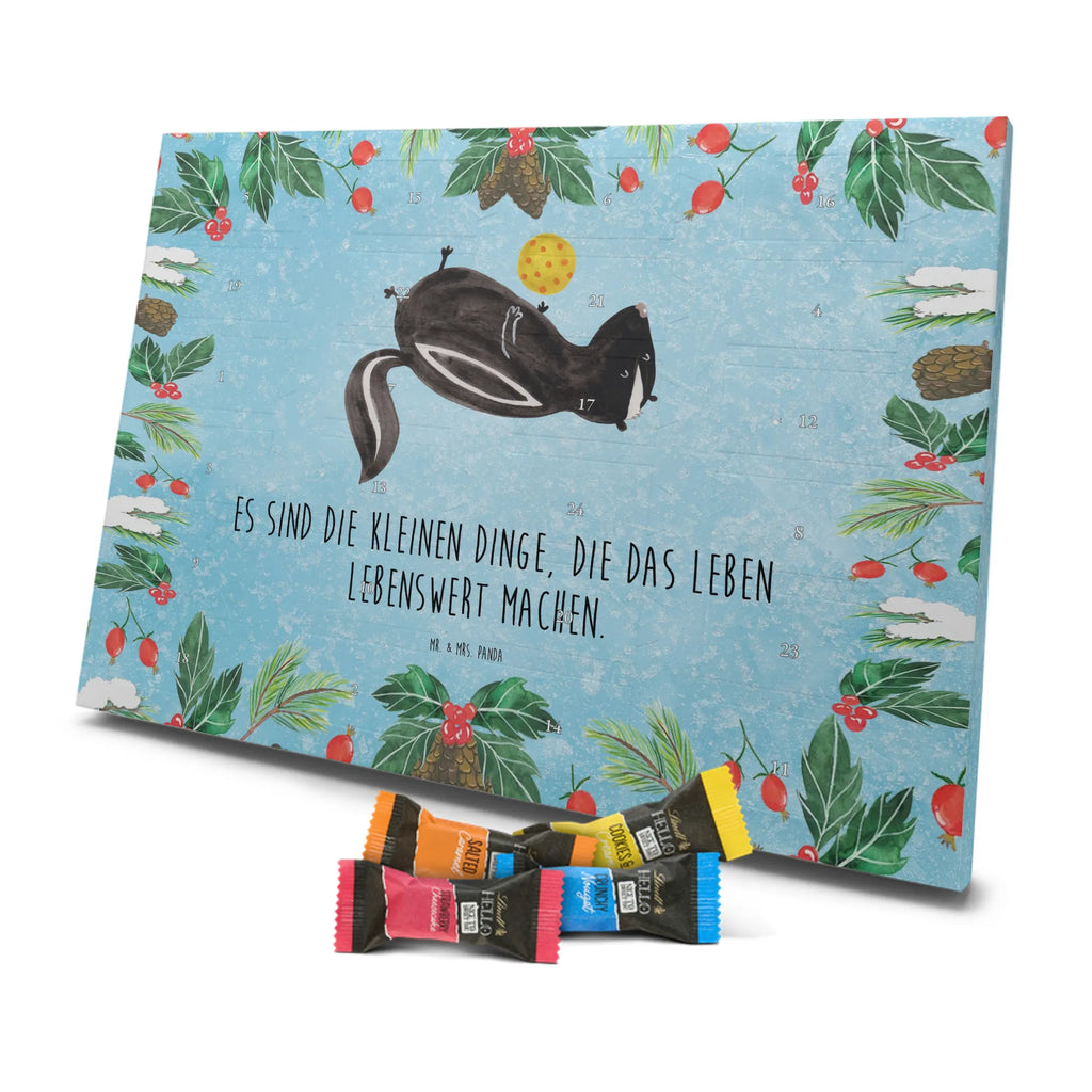 Chocolate advent calendar skunk ball wisdom, playful, predator, stinky, wild animal