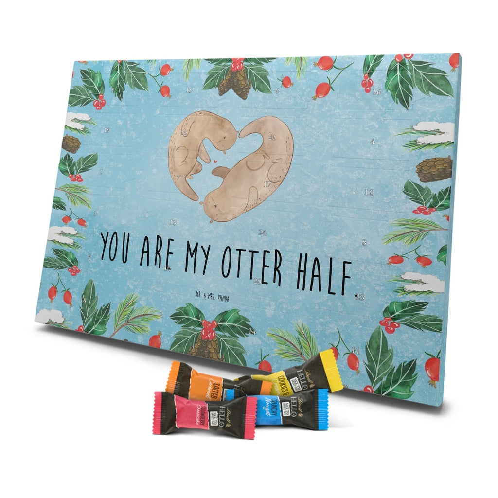 Chocolate advent calendar otter Heart mammal, predator, gifts for people in love, gift ideas for animal lovers, animal, aquatic animal, marten, otter gifts, water mammal, water, water animal, sea otter, animal lover, European otter, baby otter, heart, anniversary, love gift, life together, wedding day, proof of love, better half