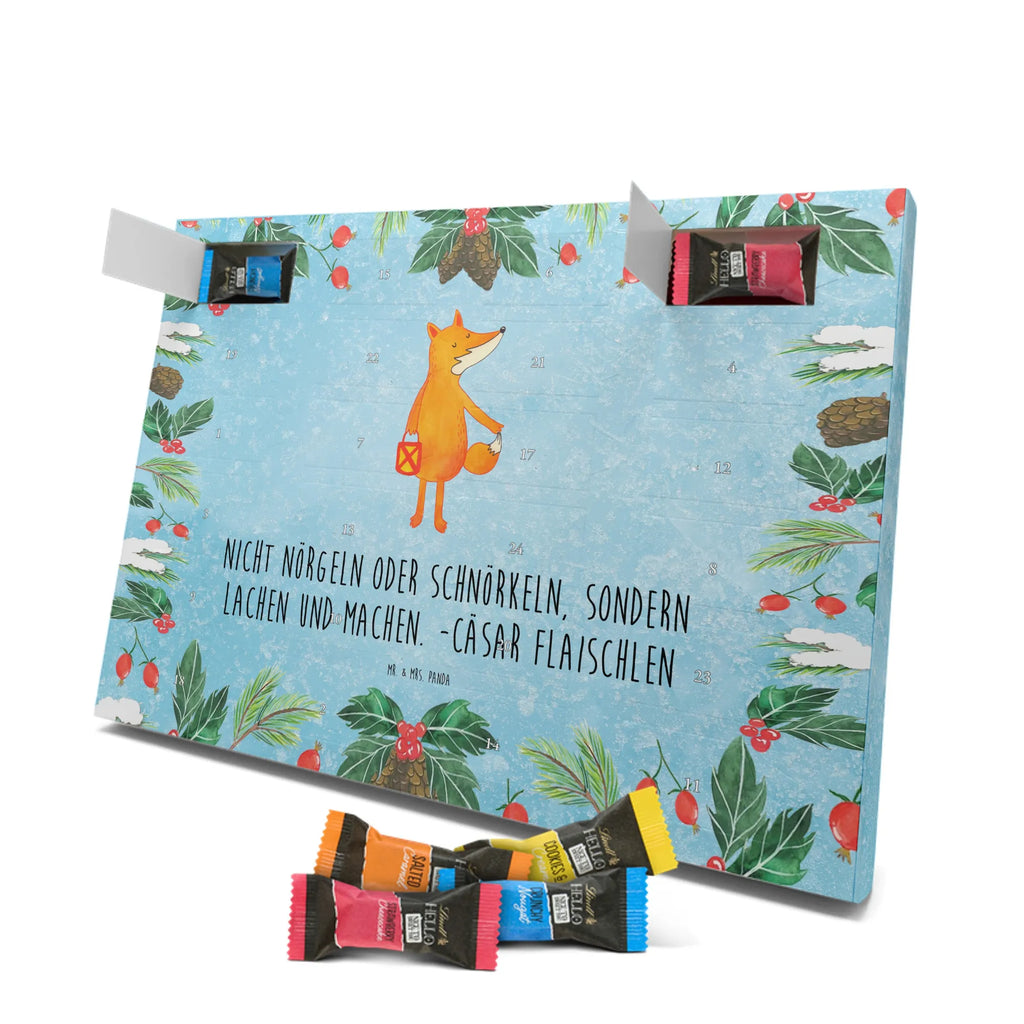 Chocolate advent calendar Fox Lantern forest wildlife, clever as a fox, foxes, animal lover, Lovesickness Spell, Cheer up, Saint Martin, Lantern, Caesar Otto Hugo Flaischlen, Lantern parade, Foxes, Spell comforting