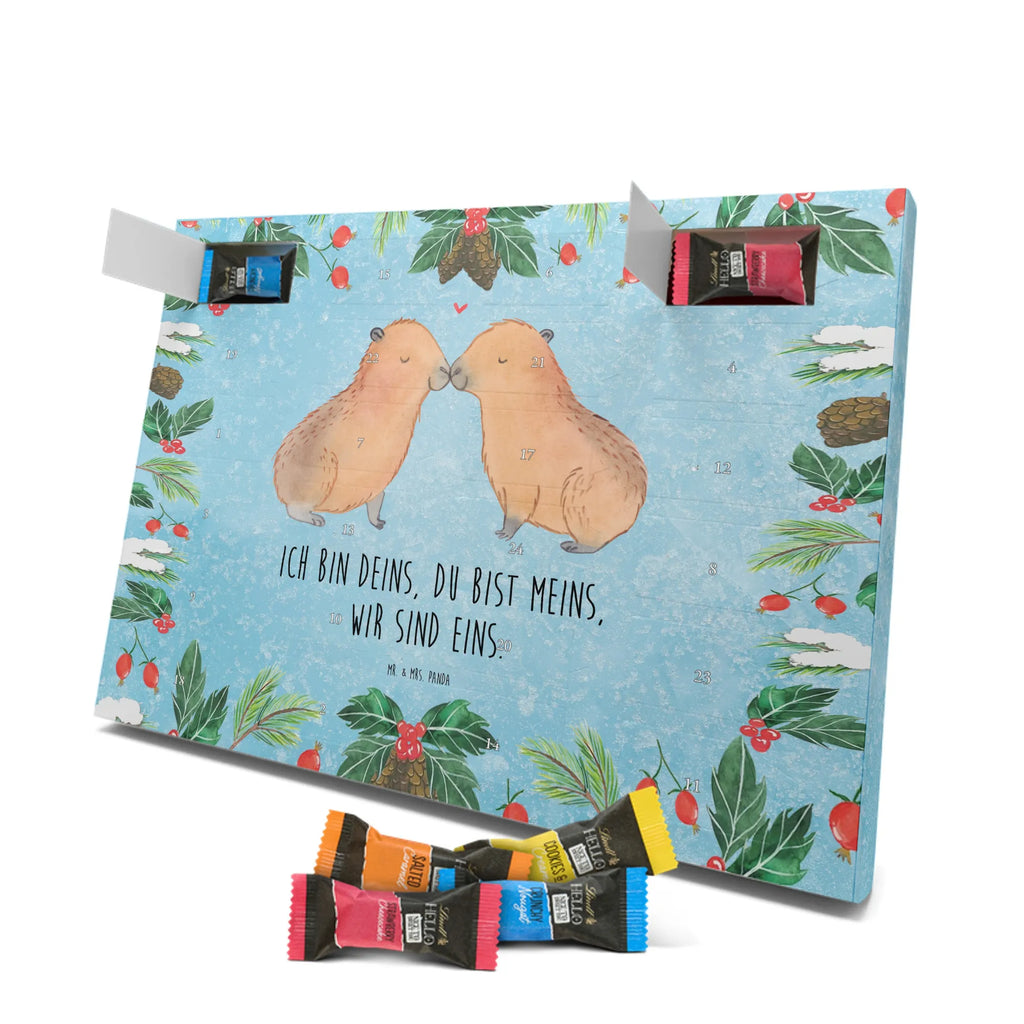 Chocolate advent calendar Capybara love card, gift ideas, gifts, animal lover, special gifts, cute animal motives, hand drawn, small animals, good mood, cute, funny sayings