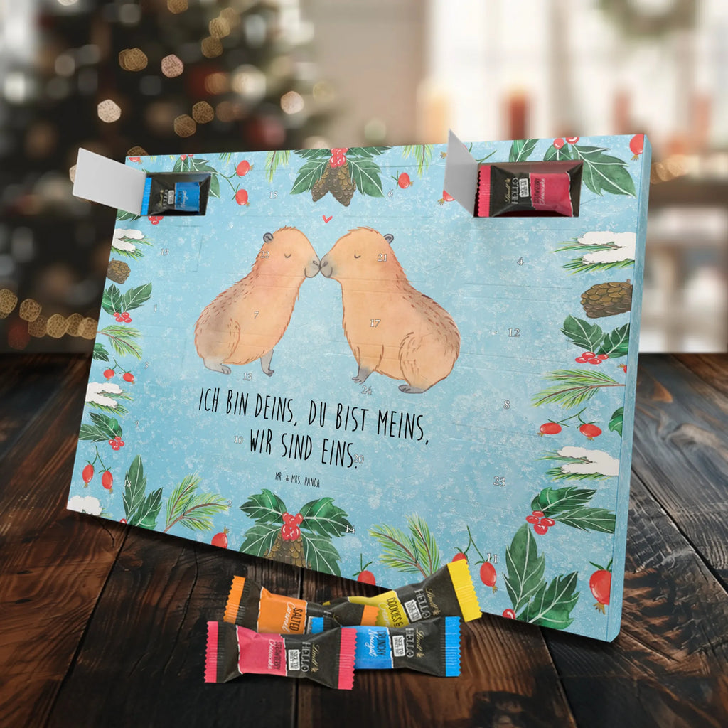 Chocolate advent calendar Capybara love card, gift ideas, gifts, animal lover, special gifts, cute animal motives, hand drawn, small animals, good mood, cute, funny sayings