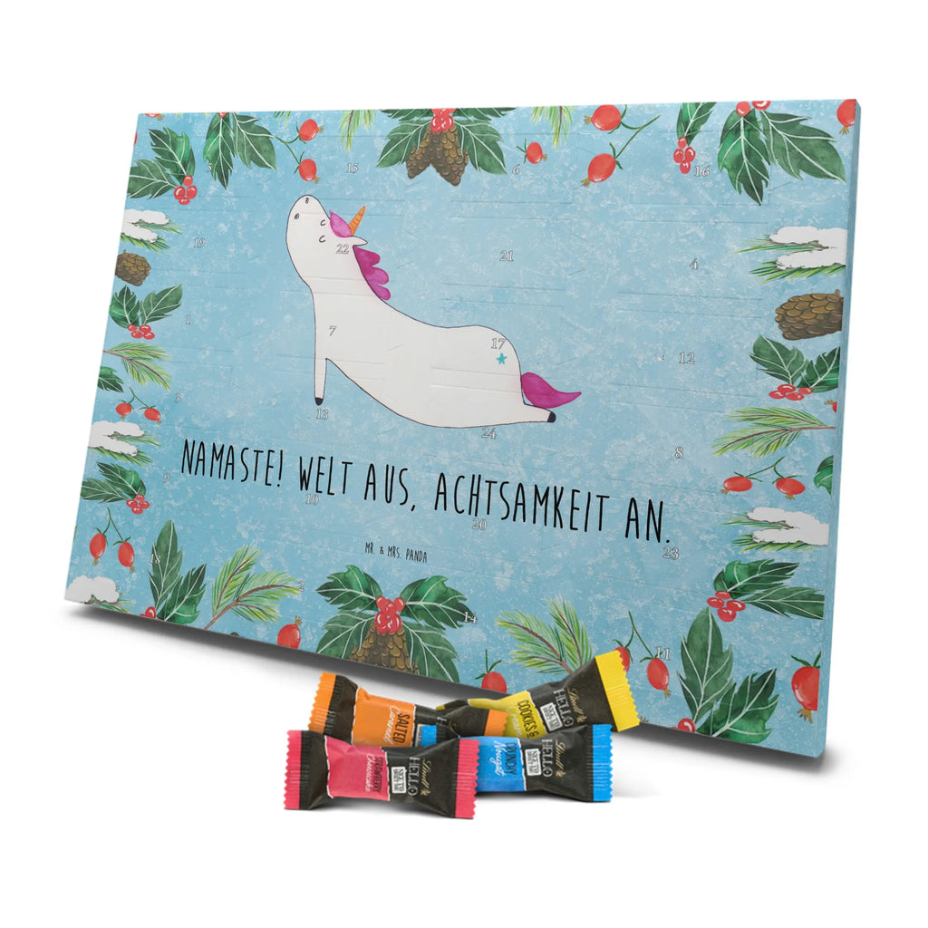 Chocolate advent calendar unicorn yoga mindfulness, relaxation, gift, present, sports, sweet