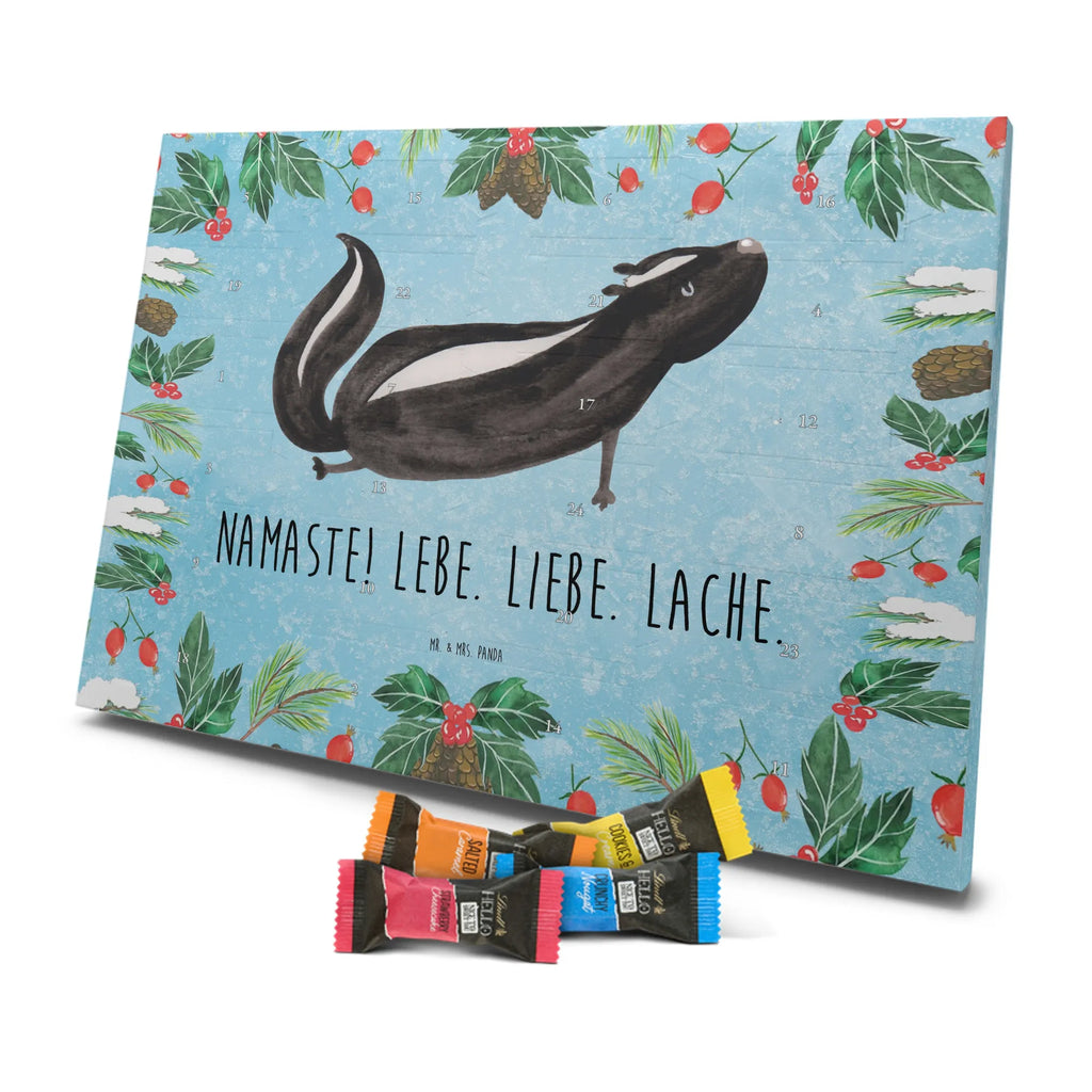 Chocolate advent calendar skunk yoga Stinky, Predator, Live, Wild animal, Laugh