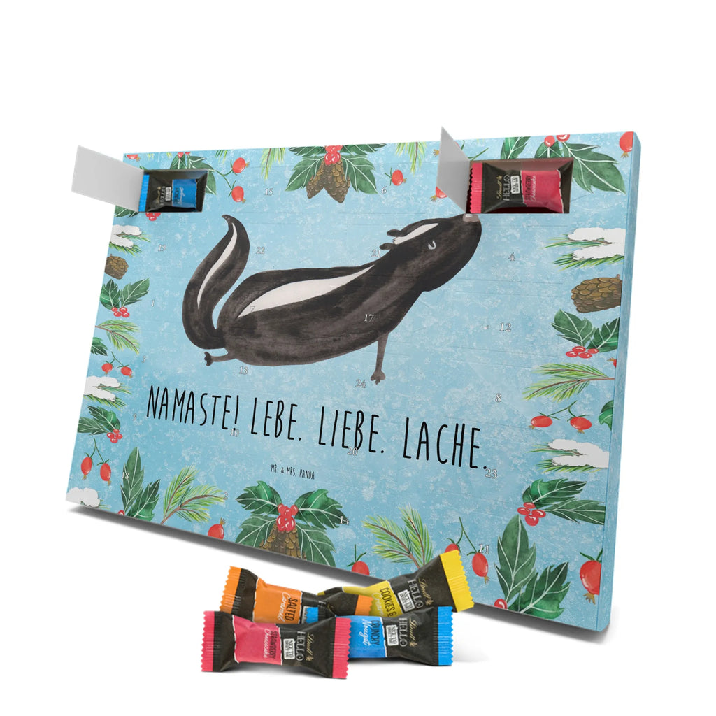 Chocolate advent calendar skunk yoga Stinky, Predator, Live, Wild animal, Laugh