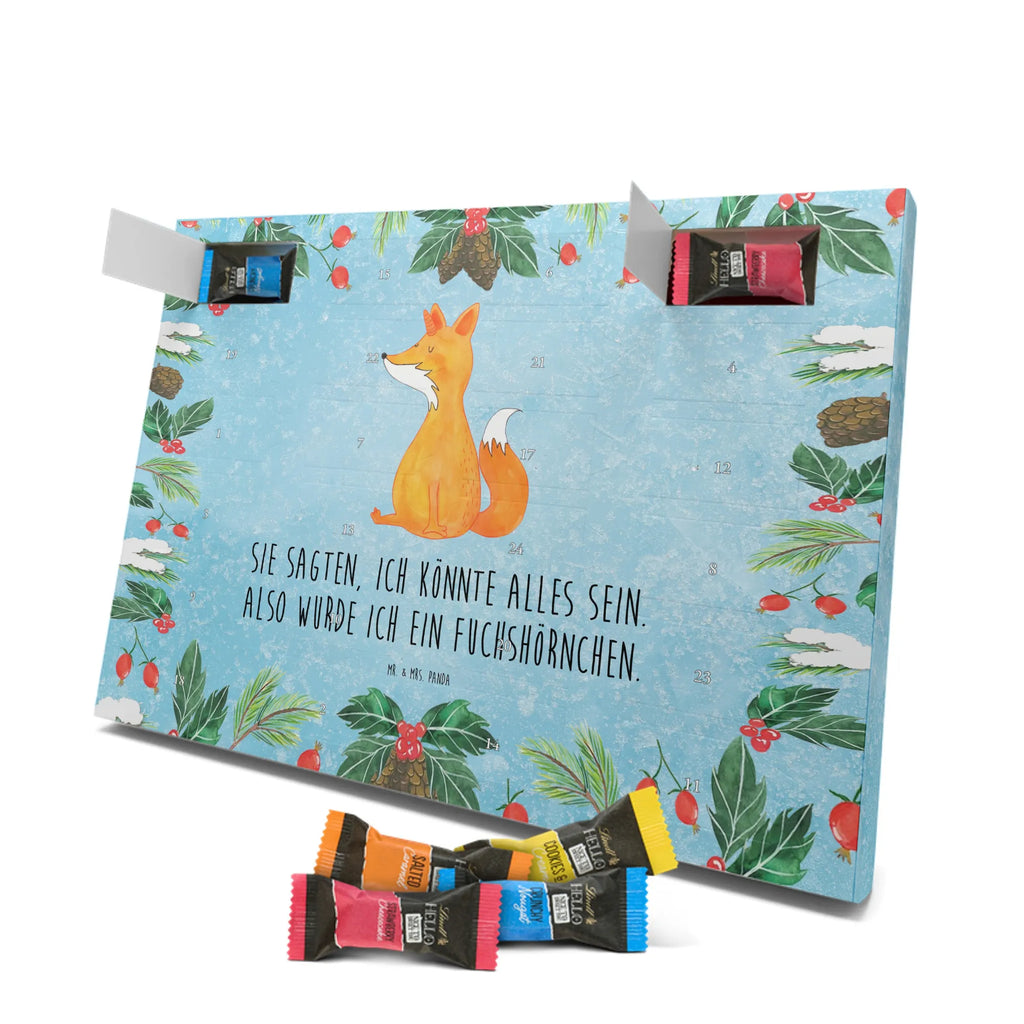 Chocolate advent calendar unicorn Fox foxes, fox horns