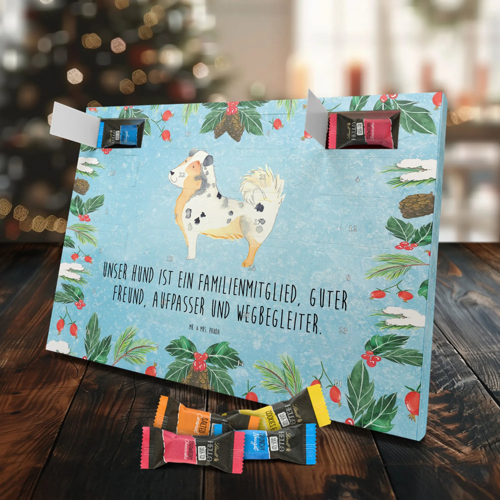 Chocolate advent calendar Dog Australia Shepherd mutt, dog sayings, love dogs, dog mama, funny gifts for dog owners, woof, what do you give a dog lover, dog breed, Christmas gifts for dogs, gifts for dogs, bag with dog print, love for dogs, hound, dog decorative items, Dog love, Australia Shepherd, Family dog, Saying, Sayings