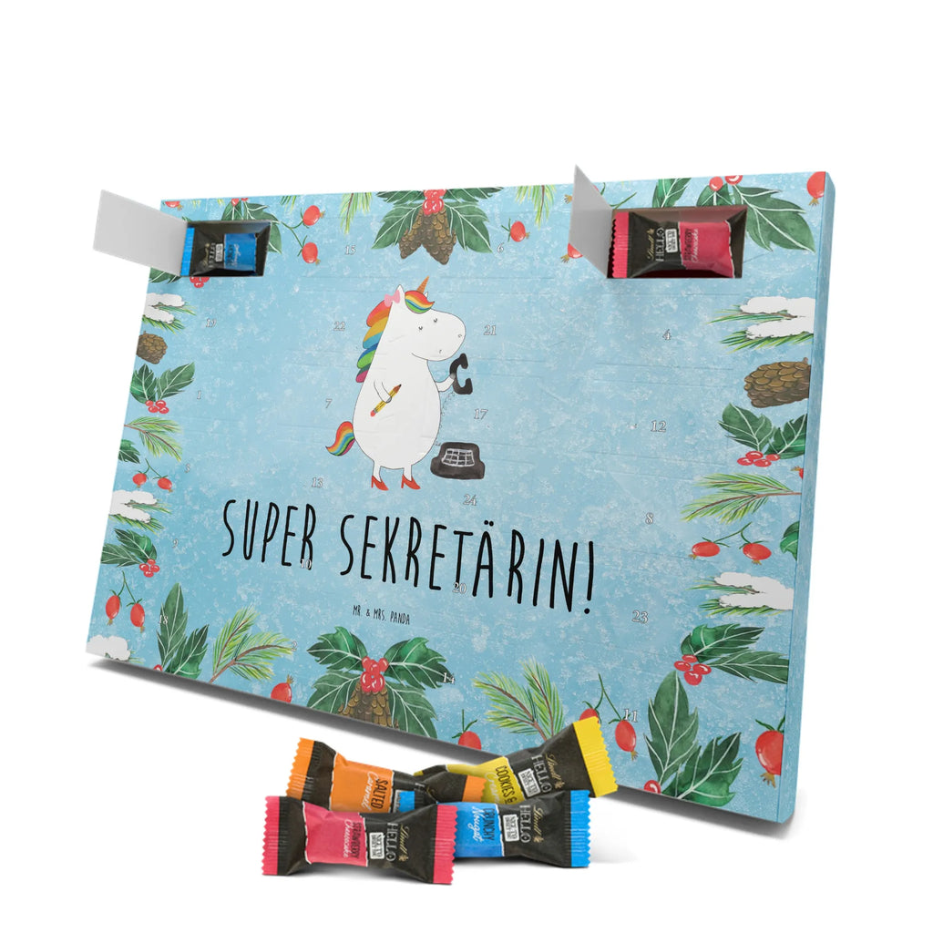 Chocolate advent calendar unicorn secretary gift colleg, office help, secretary present, office worker, tax office, Secretary, attorney