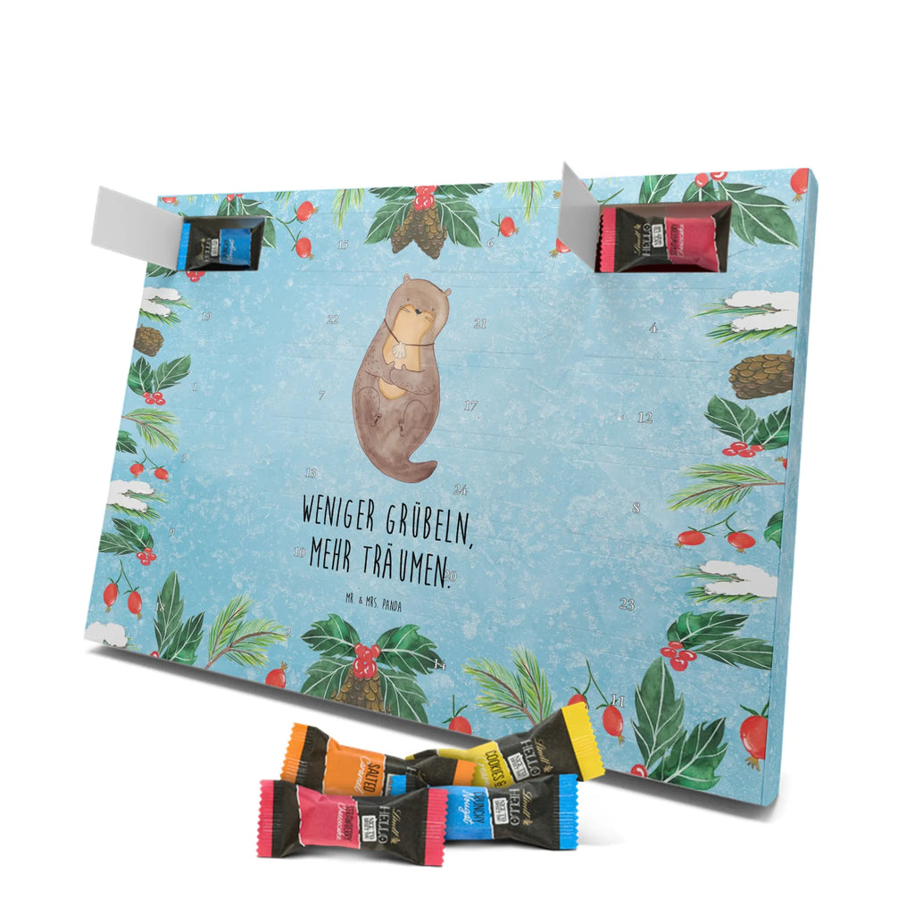 Chocolate advent calendar otter shell mammal, predator, gifts for people in love, gift ideas for animal lovers, animal, aquatic animal, marten, otter gifts, water mammal, water, water animal, sea otter, animal lover, European otter, baby otter, dreaming, daydreaming, brooding, otter love