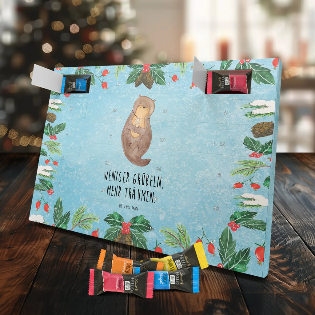 Chocolate advent calendar otter shell mammal, predator, gifts for people in love, gift ideas for animal lovers, animal, aquatic animal, marten, otter gifts, water mammal, water, water animal, sea otter, animal lover, European otter, baby otter, dreaming, daydreaming, brooding, otter love
