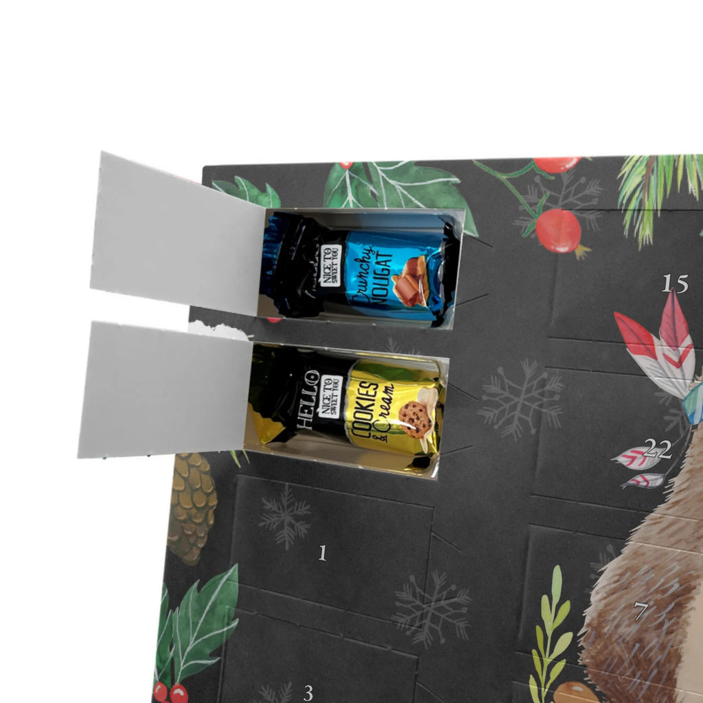 Chocolate advent calendar Hedgehog feather headdress Forest animals, Adventure, Campfire, Indians, Hedgehogs