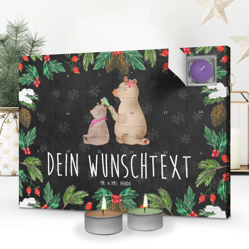 Personalisierter Duftkerzen Adventskalender Bär Kind Personalisierter Duftkerzen Adventskalender, Mama, Oma, Opa, Schwester, Papa, Bruder, Muttertag, Vatertag, Familie, Geschenk, Mutti, Mutter