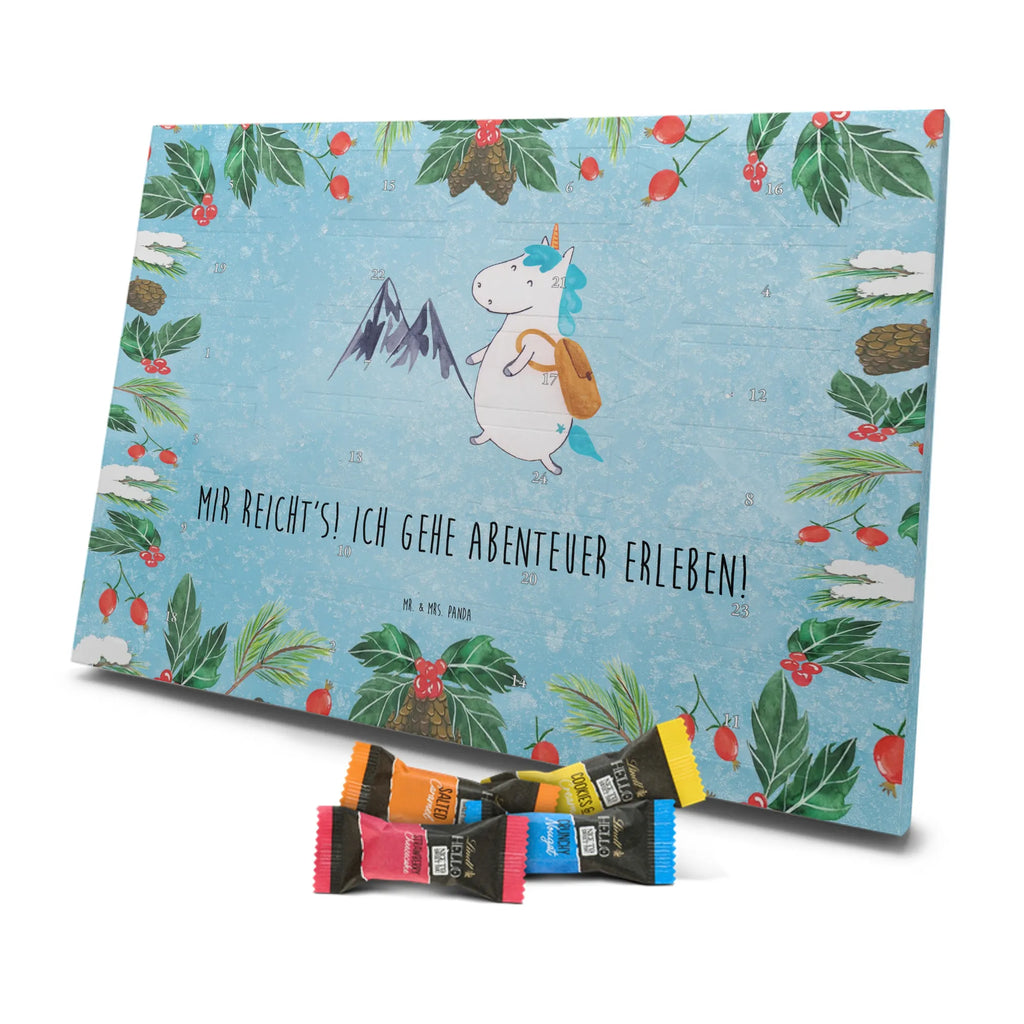 Chocolate advent calendar unicorn climber adventurer, travel, mountaineer, vacation, world traveler, adventure, mountains, world trip, explorer