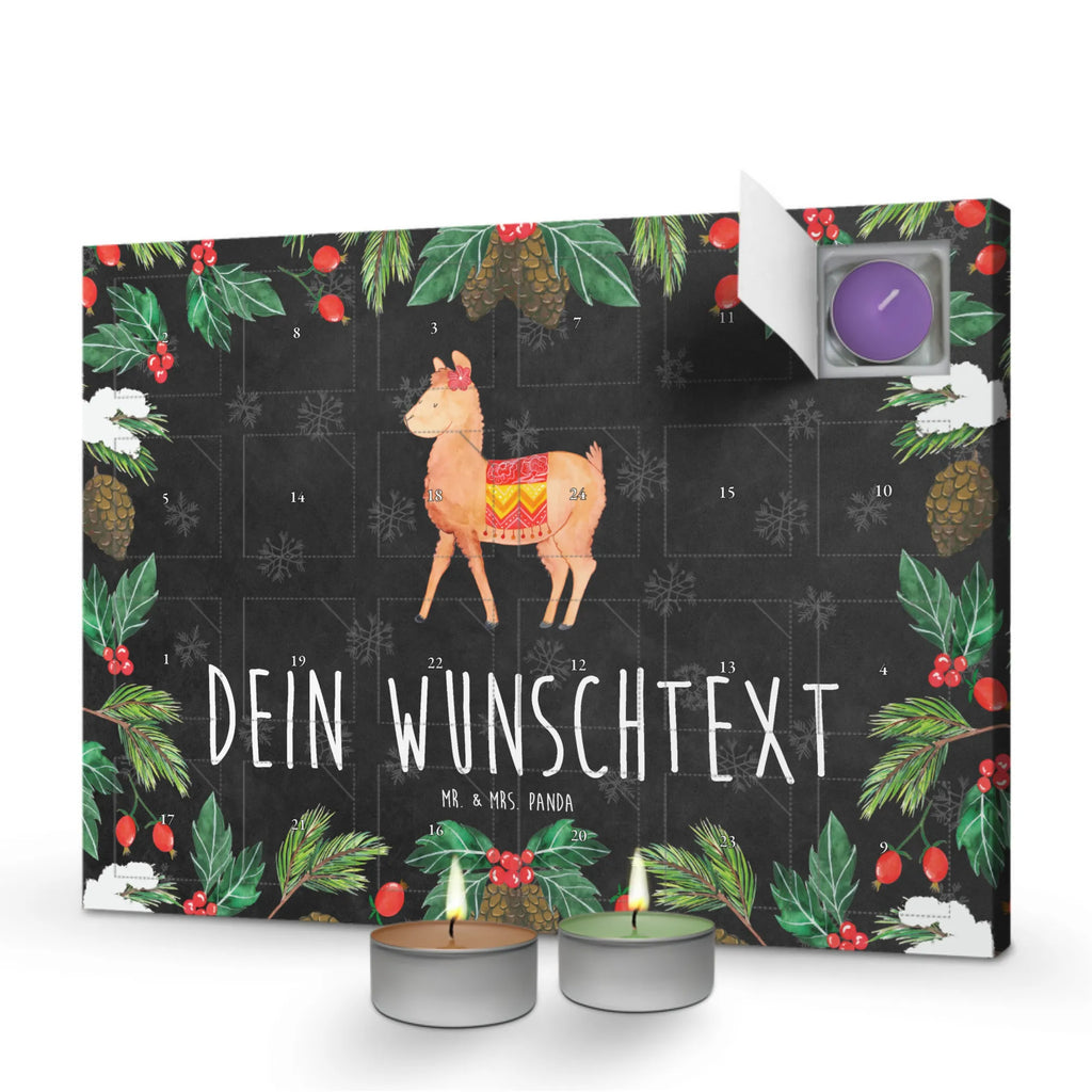 Personalisierter Duftkerzen Adventskalender Alpaka Stolz Personalisierter Duftkerzen Adventskalender, Lama, Alpaka
