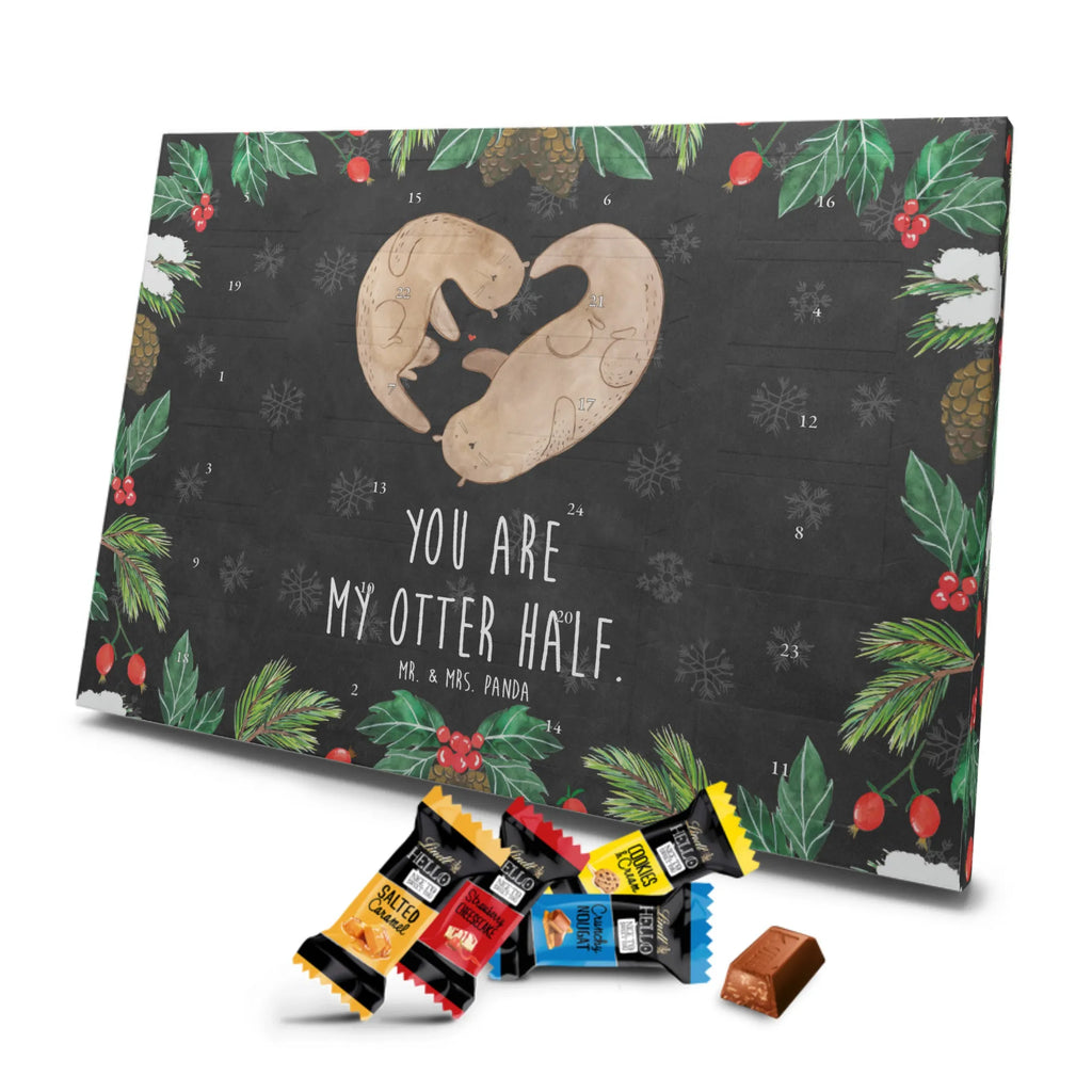 Chocolate advent calendar otter Heart mammal, predator, gifts for people in love, gift ideas for animal lovers, animal, aquatic animal, marten, otter gifts, water mammal, water, water animal, sea otter, animal lover, European otter, baby otter, heart, anniversary, love gift, life together, wedding day, proof of love, better half