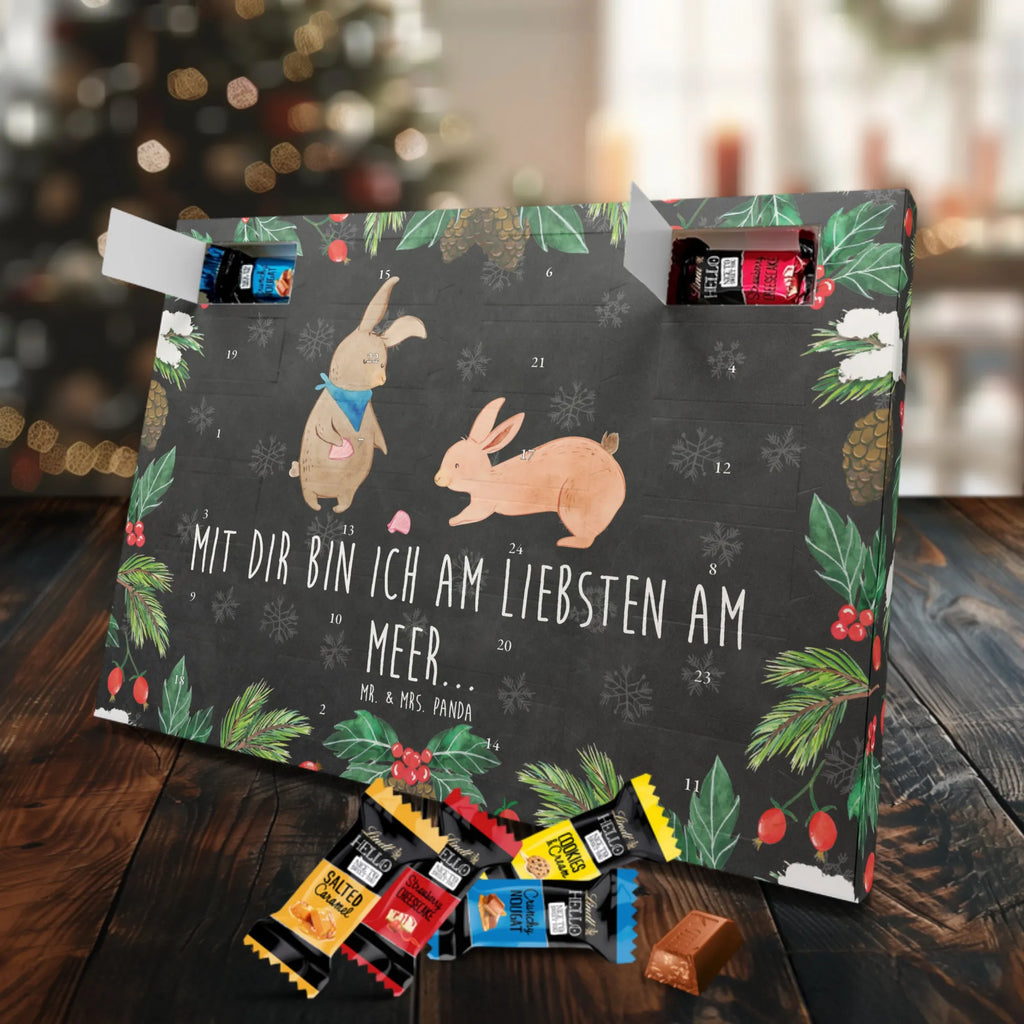 Chocolate advent calendar Bunnies with seashell Father's Day, Mother's Day, rabbits, girlfriends, collecting shells, girlfriend, shells, best friend