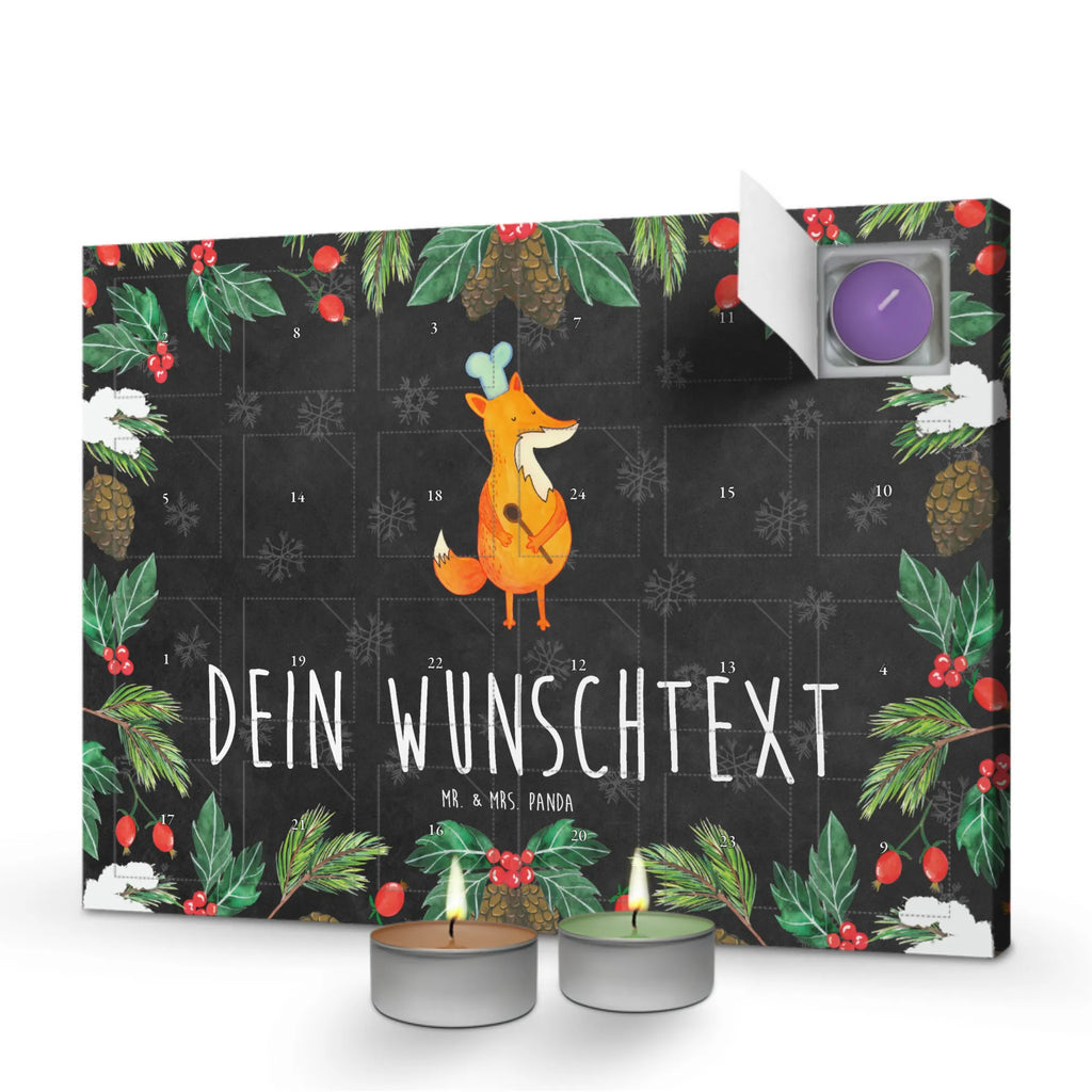 Personalisierter Duftkerzen Adventskalender Fuchs Koch Personalisierter Duftkerzen Adventskalender, Fuchs, Küche Deko, Bäcker, Küche Spruch, Köche, Füchse, Spruch Lustig, Koch Geschenk, Witzig, Party Spruch