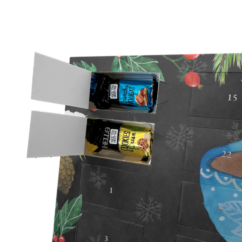 Chocolate advent calendar Coffee Cup gift ideas, gifts, small animals, good mood, cute, funny sayings, cute animal motives, hand drawn, special gifts, card, animal lover, pleasure, taste, cup