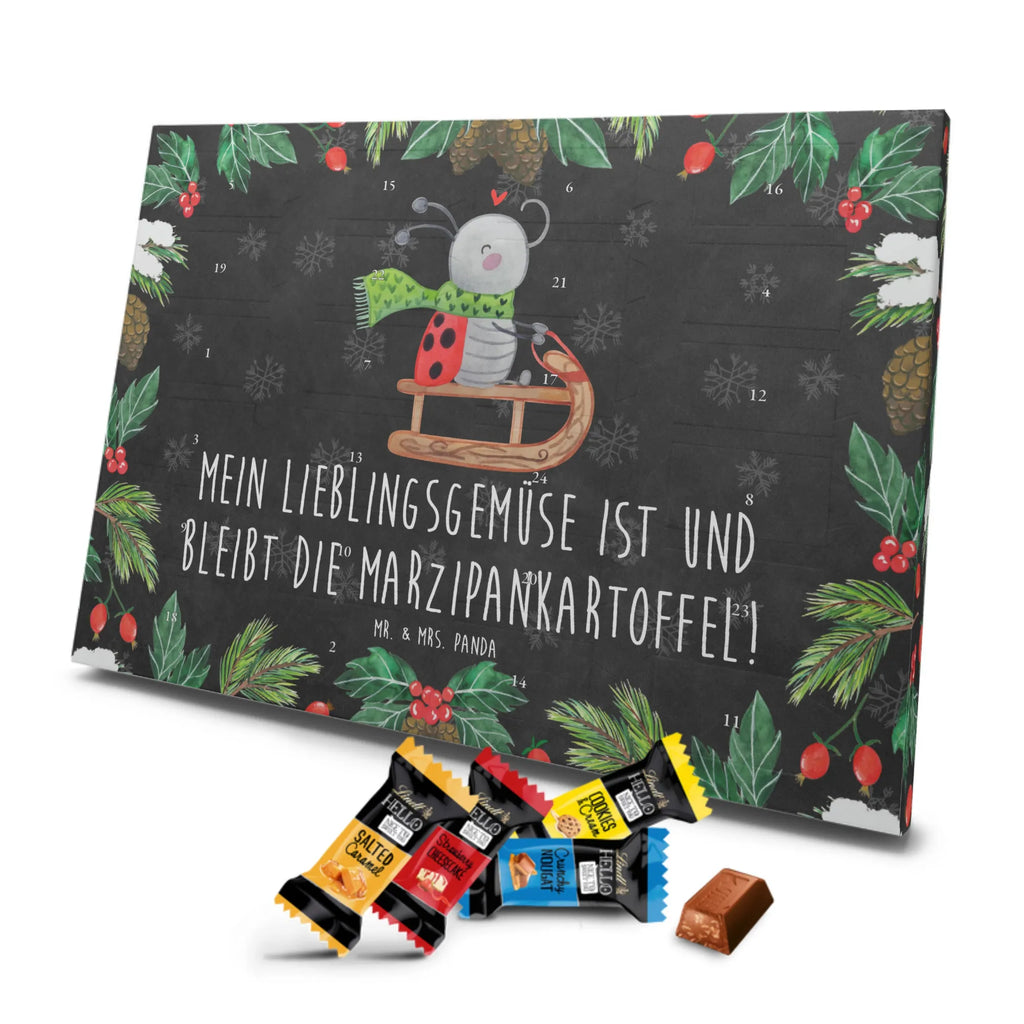 Chocolate advent calendar Smörle sledding snow, Christmas time