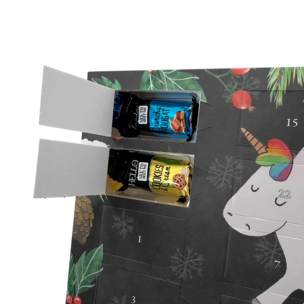 Chocolate advent calendar unicorn happy joy of life, fun, cheerful, joy
