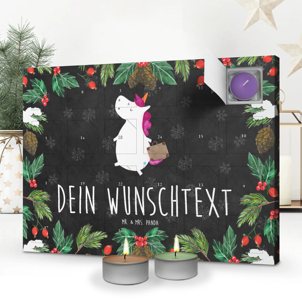 Personalisierter Duftkerzen Adventskalender Einhorn Koffer Personalisierter Duftkerzen Adventskalender, Einhorn, Einhorn Deko, Einhörner, Unicorn, Witzig, Kind, Albern, Spaß, Abenteuer, Erwachsen, Reise, Gepäck, Verreisen, Koffer, Lustig