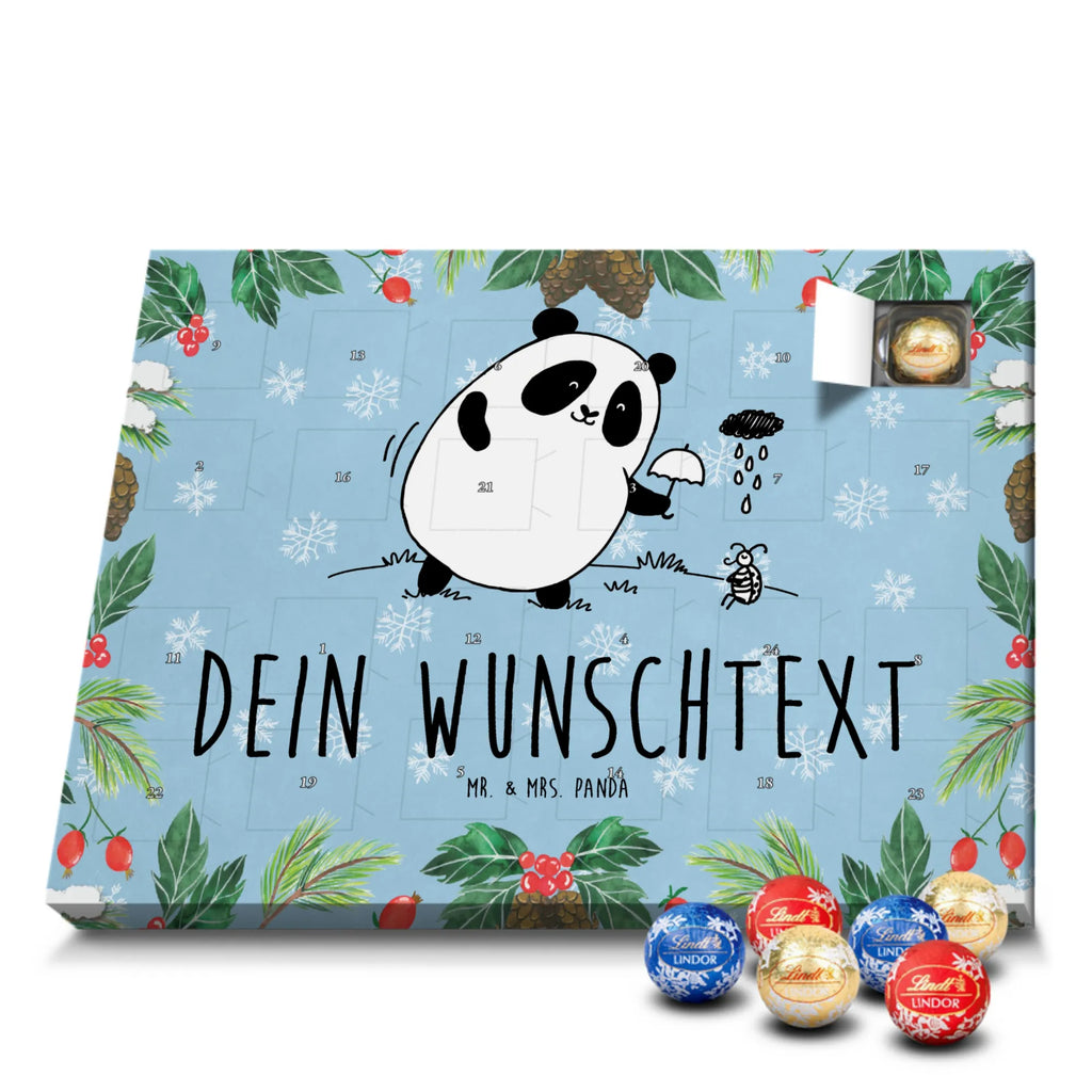 Adventskalender mit Namen Panda Zusammenhalt Adventskalender mit Namen, Personalisierter Adventskalender