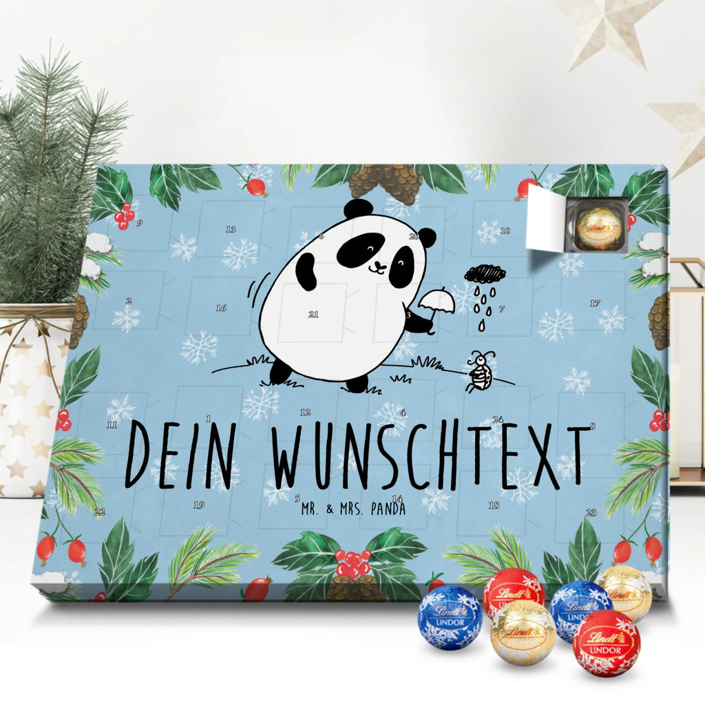Adventskalender mit Namen Panda Zusammenhalt Adventskalender mit Namen, Personalisierter Adventskalender