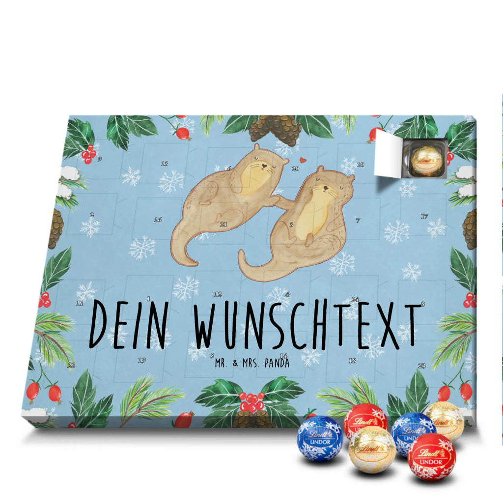 Adventskalender mit Namen Otter Hände halten Personalisierter Adventskalender, Adventskalender mit Namen, Fischotter, Seeotter, Otter, Otter Seeotter See Otter