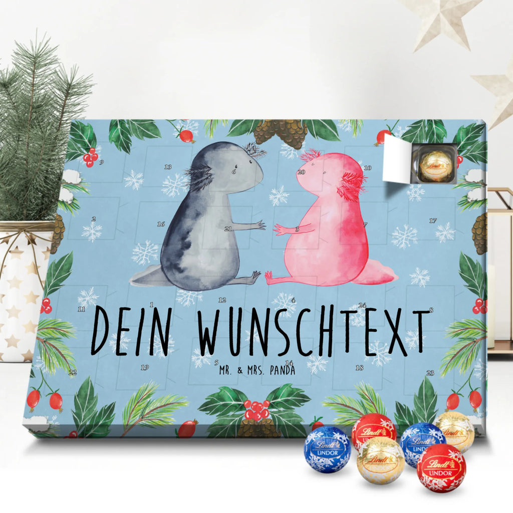  Axolotl miłość Personalisierter Adventskalender, Adventskalender mit Namen, Molch, Axolotl, Lurche, Lurch, Schwanzlurch, Liebe, Axolot, Valentinstag, Verlobter, Ehemann, Jahrestag, Liebesbeweis, Freund, Große Liebe