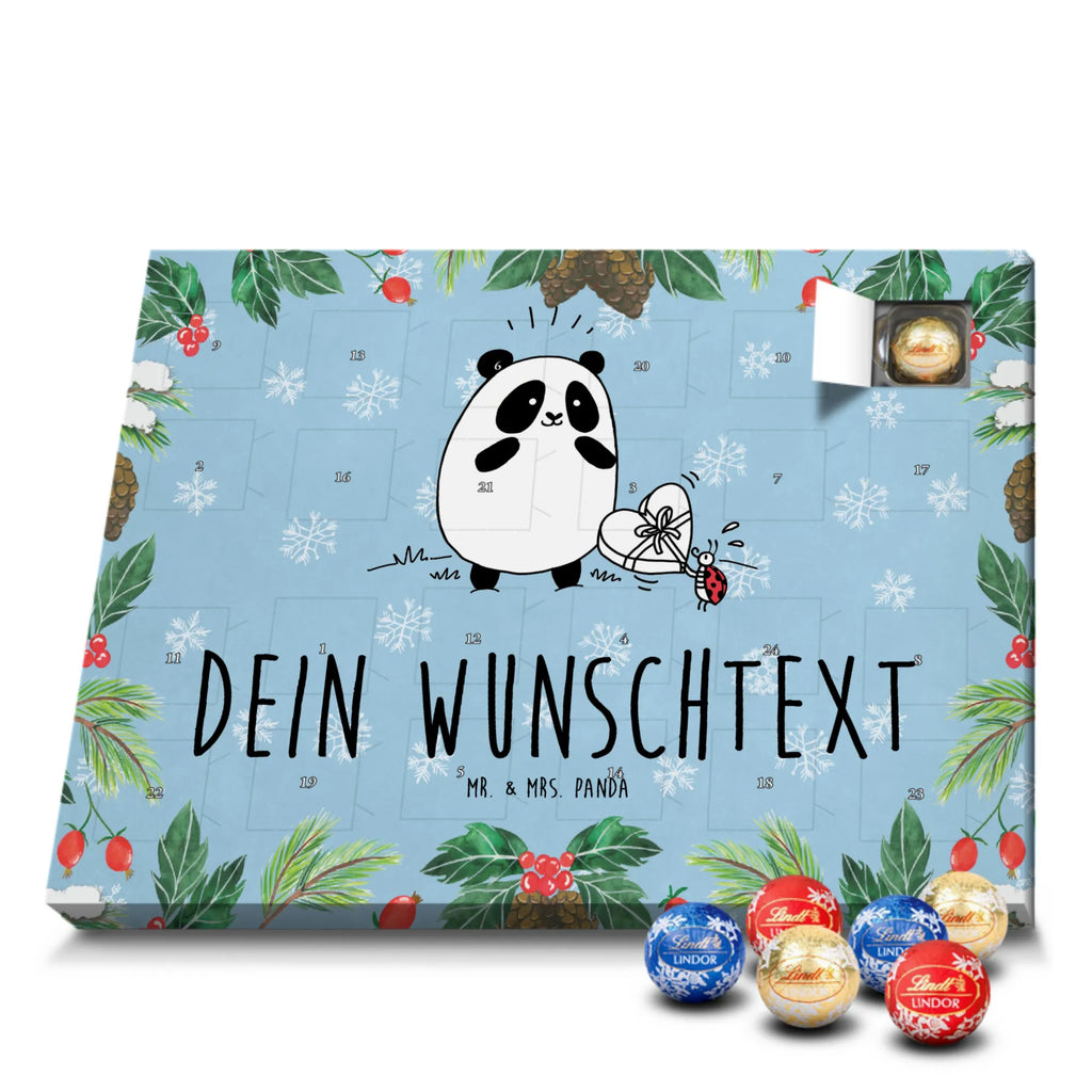 Adventskalender mit Namen Panda Dankeschön Adventskalender mit Namen, Personalisierter Adventskalender