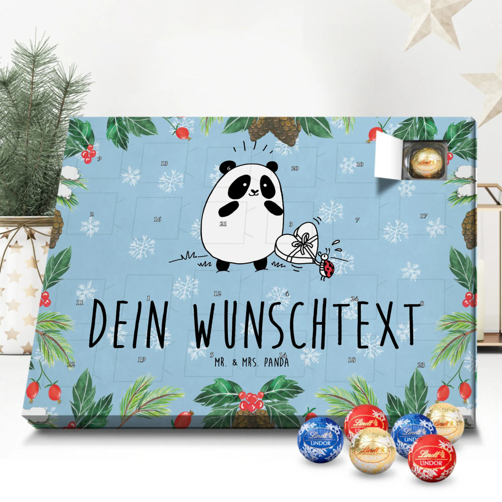  Panda Thank you Adventskalender mit Namen, Personalisierter Adventskalender