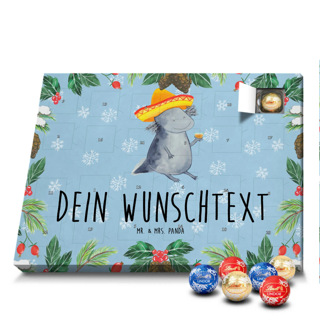 Personalisierter Schoko Adventskalender Axolotl Tequila Personalisierter Adventskalender, Adventskalender mit Namen, Axolotl, Molch, Lurch, Mexico, Spruch, Zitrone, Sombrero, Mexiko, Motivation, Feuerdrache, Feuersalamander, Tequila, Axolot, Schwanzlurch, Lurche