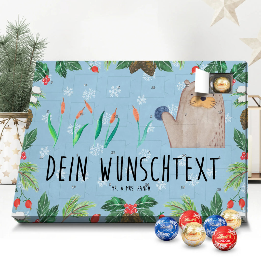 Personalisierter Schoko Adventskalender Otter Stein Adventskalender mit Namen, Personalisierter Adventskalender, Otter, Fischotter, Seeotter, Otter Seeotter See Otter