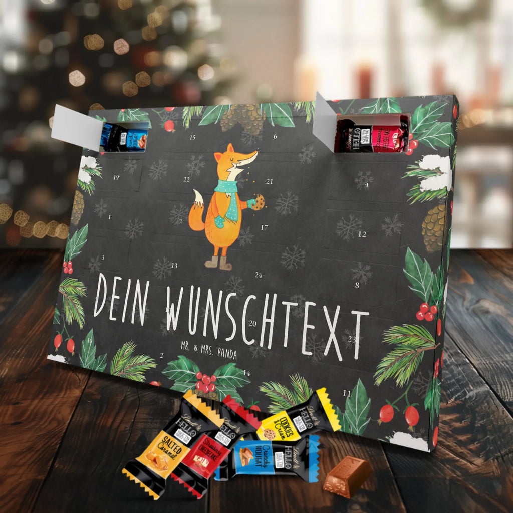 Personalisierter Schoko Adventskalender Fuchs Keks Personalisierter Adventskalender, Adventskalender mit Namen, Fuchs, Winter, Kekse, Weihnachtszeit, Küche Deko, Backen Spruch, Liebe, Füchse, Plätzchen