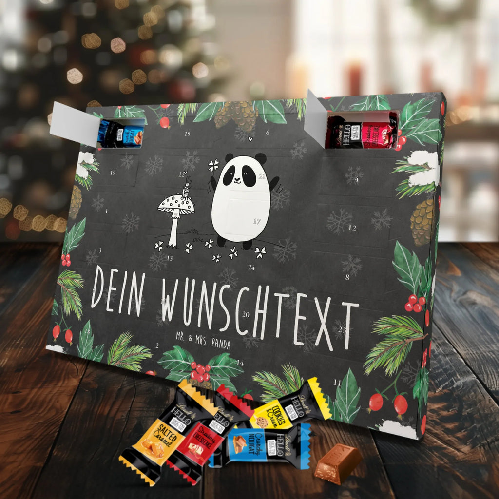 Adventskalender mit Namen Panda Glück Personalisierter Adventskalender, Adventskalender mit Namen