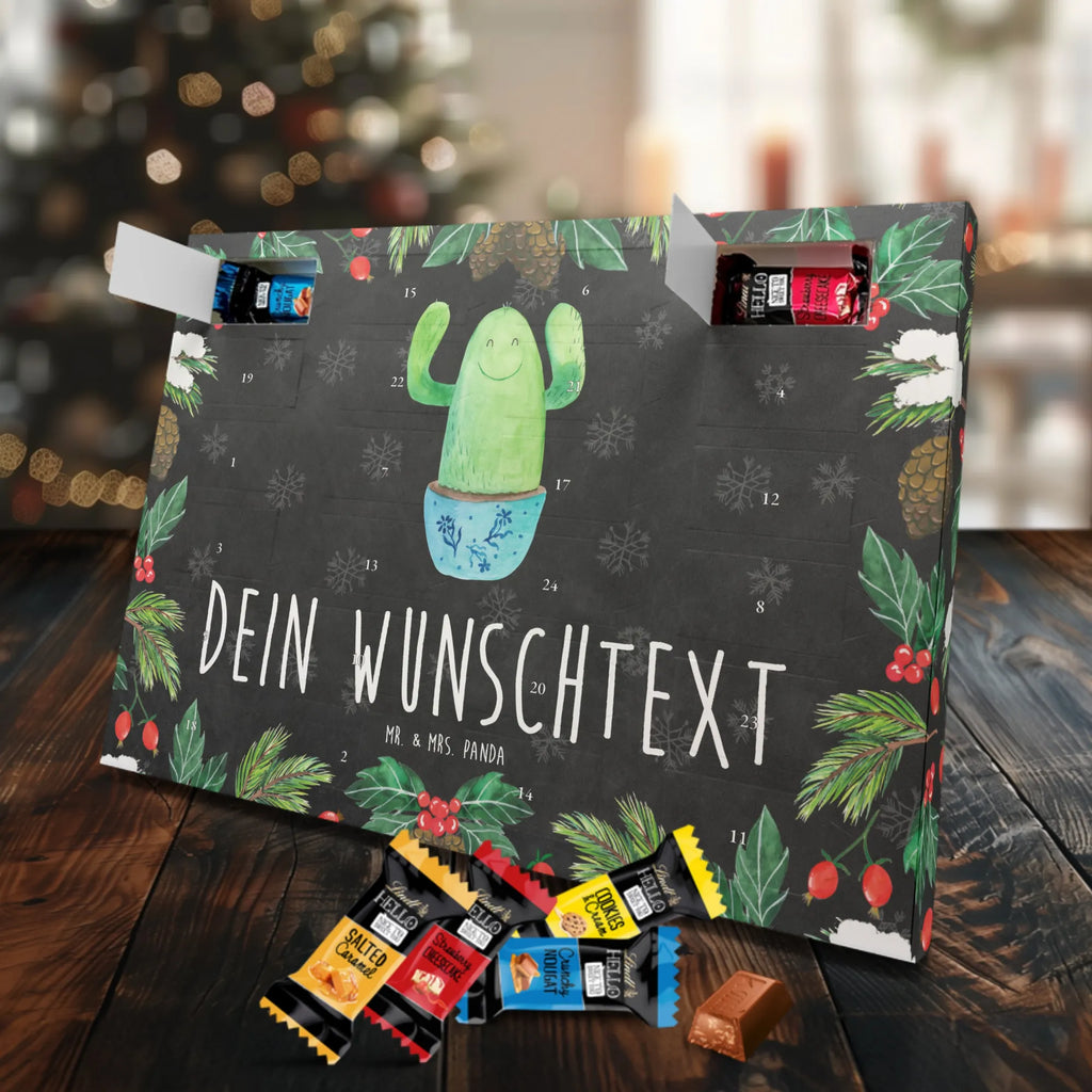 Personalisierter Schoko Adventskalender Kaktus Happy Personalisierter Adventskalender, Adventskalender mit Namen, Kakteen, Kaktus, Motivation, Kindersicherung, Kollegin, Ausbildung, Büroalltag, Freundin, Neustart, Lustig, Mutter, Spruch, Familie, Büro, Kollege