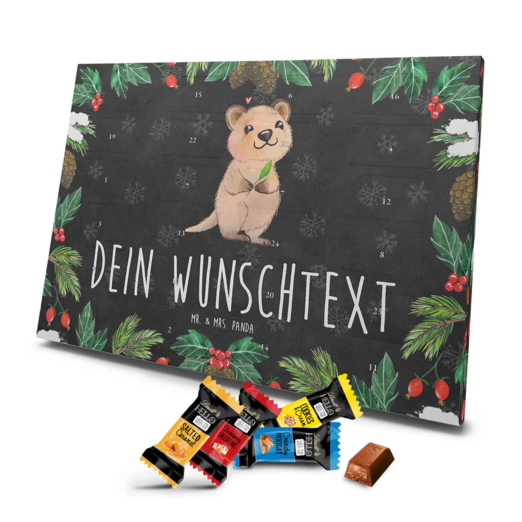 Adventskalender mit Namen Quokka Happy Personalisierter Adventskalender, Adventskalender mit Namen, Gute Laune, Lustige Sprüche, Tiere, Tiermotive, Lustiger Spruch, Quokka, Dinge Erledigen, Verschieben, Aufschieberitis, Niedliches Tier