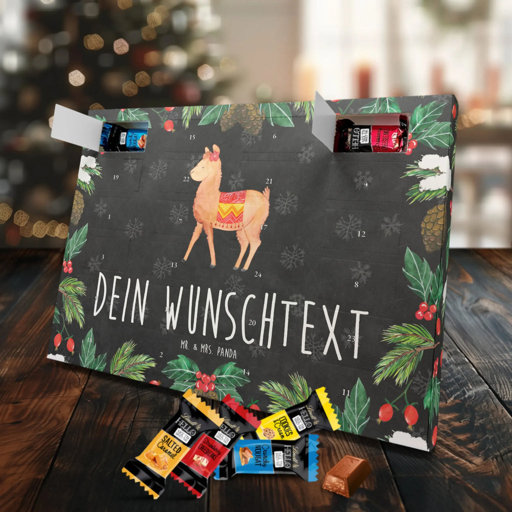 Adventskalender mit Namen Alpaka Stolz Personalisierter Adventskalender, Adventskalender mit Namen, Alpaka, Lama