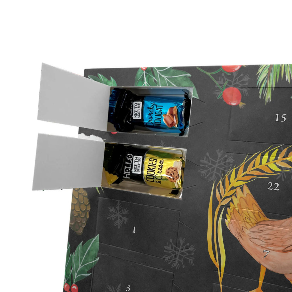 Personalisierter Schoko Adventskalender Huhn Stolz Personalisierter Adventskalender, Adventskalender mit Namen, Hoftiere, Landwirtin, Landwirt, Bauernhof, Hühner, Hof, Eier, Henne, Geburt, Magie, Schwangerschaft, Motivation, Hahn, Spruch, Landleben