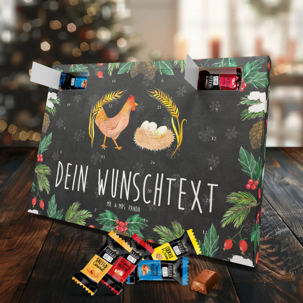 Personalisierter Schoko Adventskalender Huhn Stolz Personalisierter Adventskalender, Adventskalender mit Namen, Hoftiere, Landwirtin, Landwirt, Bauernhof, Hühner, Hof, Eier, Henne, Geburt, Magie, Schwangerschaft, Motivation, Hahn, Spruch, Landleben