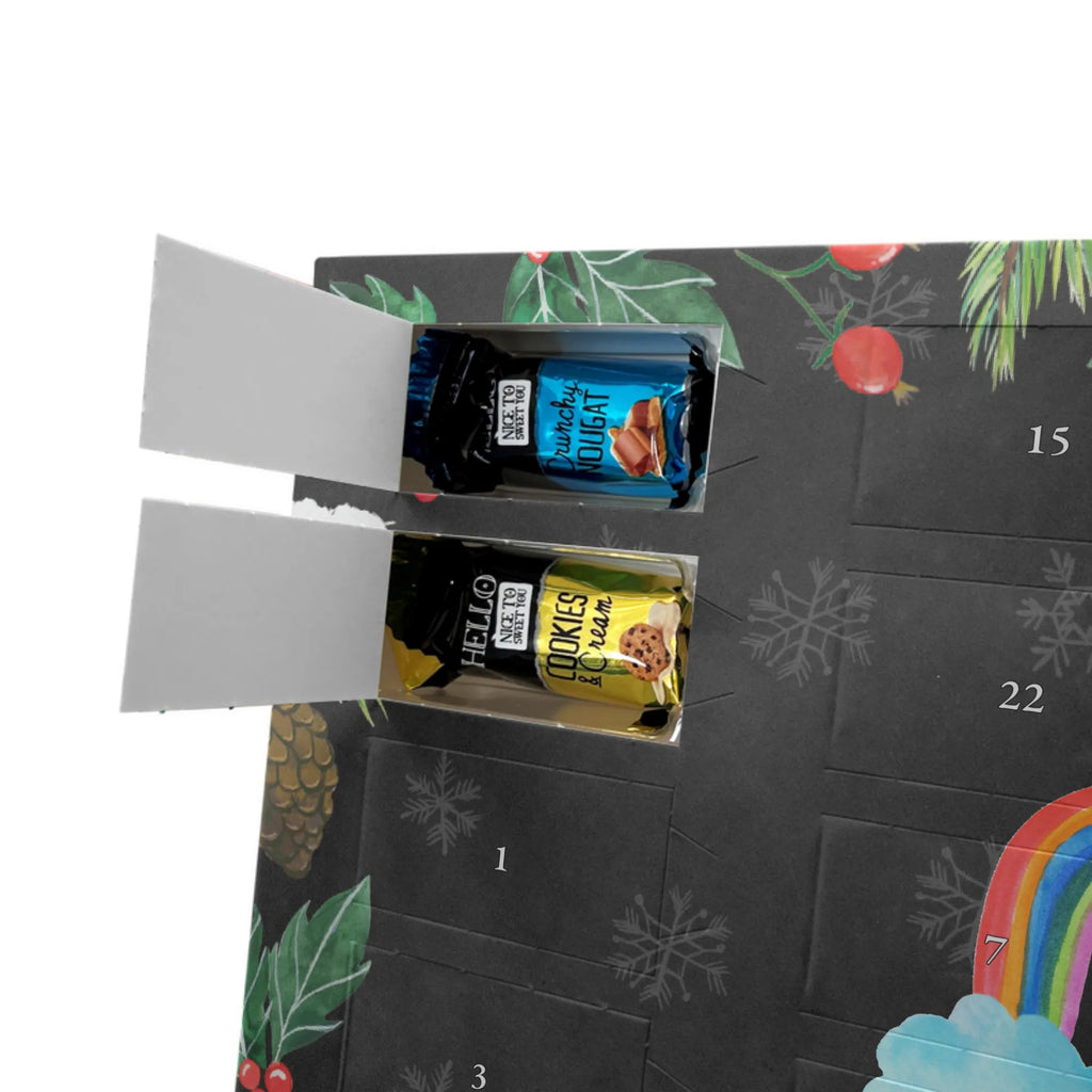 Personalisierter Schoko Adventskalender Einhorn Pupsen Adventskalender mit Namen, Personalisierter Adventskalender, Einhörner, Einhorn, Unicorn, Einhorn Deko, Freundin, Lustig, Erwachsenwerden, Regenbogen, Einhornpower, Glitzer, Pups, Spaß