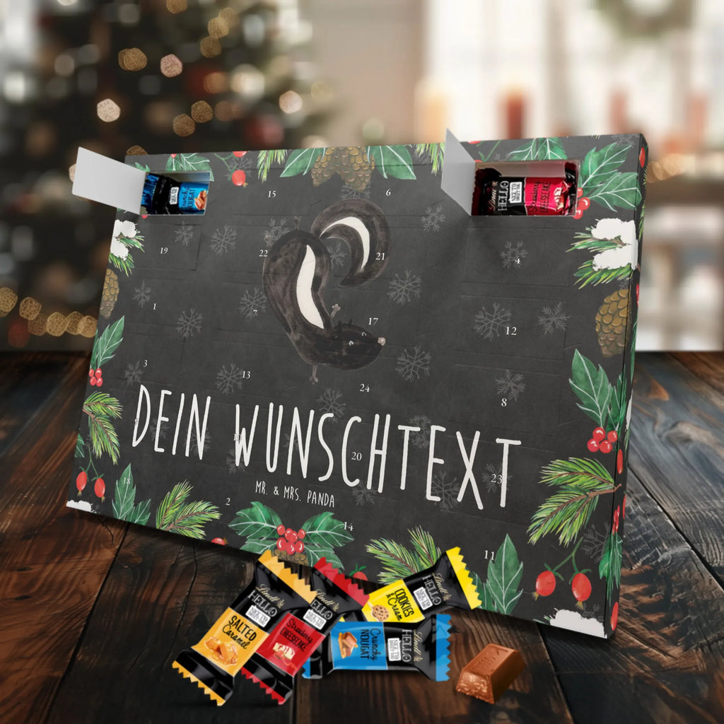 Adventskalender mit Namen Stinktier Handstand Adventskalender mit Namen, Personalisierter Adventskalender, Stinktier, Skunk, Stinki, Raubtier, Verpielt, Stinker, Wildtier, Spielplatz, Kind