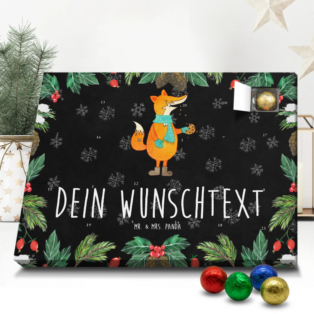 Personalisierter Schoko Adventskalender Fuchs Keks Personalisierter Adventskalender, Adventskalender mit Namen, Fuchs, Winter, Kekse, Weihnachtszeit, Küche Deko, Backen Spruch, Liebe, Füchse, Plätzchen