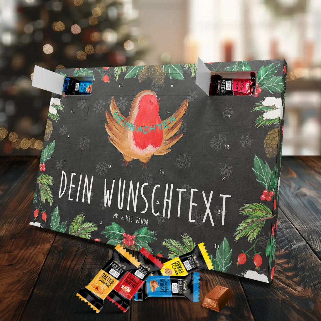Personalisierter Schoko Adventskalender Rotkehlchen Weihnachten Personalisierter Adventskalender, Adventskalender mit Namen, Wintermotiv, Nikolaus, Weihnachten, Weihnachtsdeko, Winter, Advent, Heiligabend, Vogel, Frohe Weihnachten, Weihnachtsmotiv, Weihnachtsgruß, Xmas